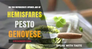 Should You Refrigerate Opened Hemisfares Pesto Genovese? Tips Inside