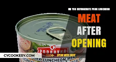Refrigerating Pork Luncheon Meat: Essential Tips After Opening the Package