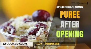 Refrigerating Pumpkin Puree: Post-Opening Storage Tips for Freshness