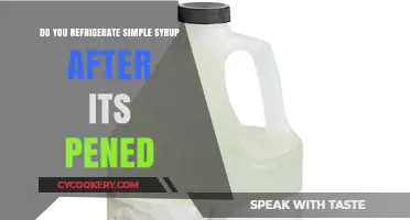 Should You Refrigerate Simple Syrup After Opening? A Guide