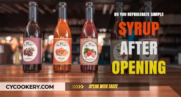 Refrigerate Simple Syrup After Opening: Best Practices for Freshness