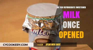 Refrigerating Sweetened Milk: Essential Tips After Opening the Container