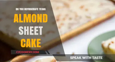 Should Texas Almond Sheet Cake Be Refrigerated? A Baking Guide