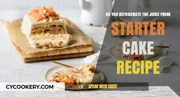 Should You Refrigerate Juice from Starter Cake Recipe? Tips & Best Practices
