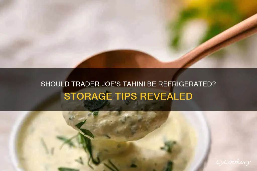 do you refrigerate trader joe