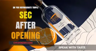 Should Triple Sec Be Refrigerated After Opening? A Guide