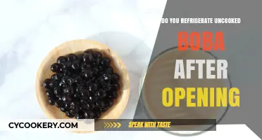Should You Refrigerate Uncooked Boba After Opening? A Guide