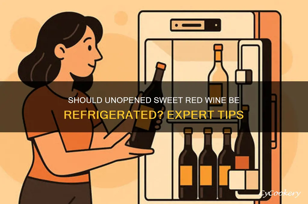 do you refrigerate unopened sweet red wine