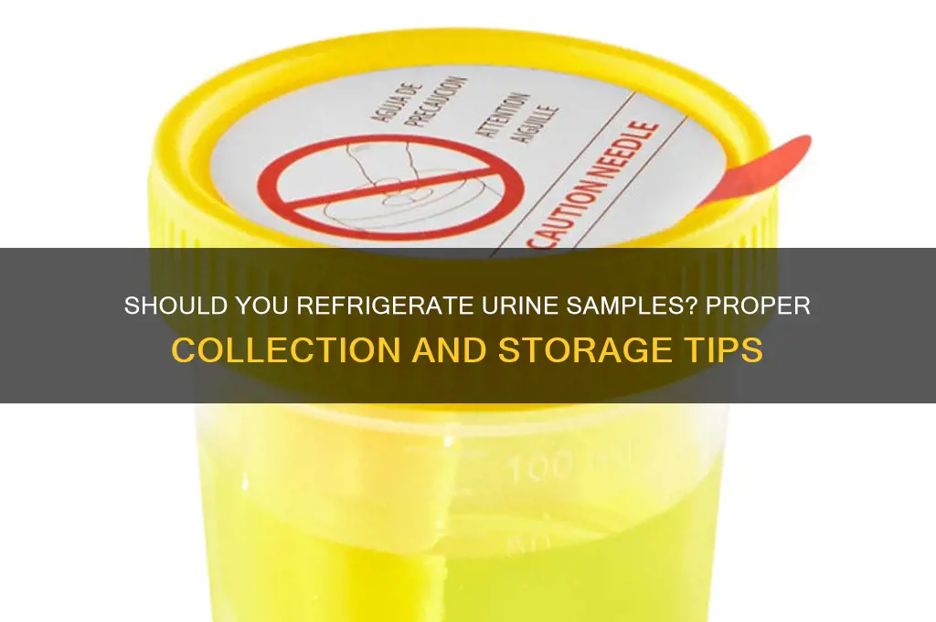 do you refrigerate urine sample after collecting
