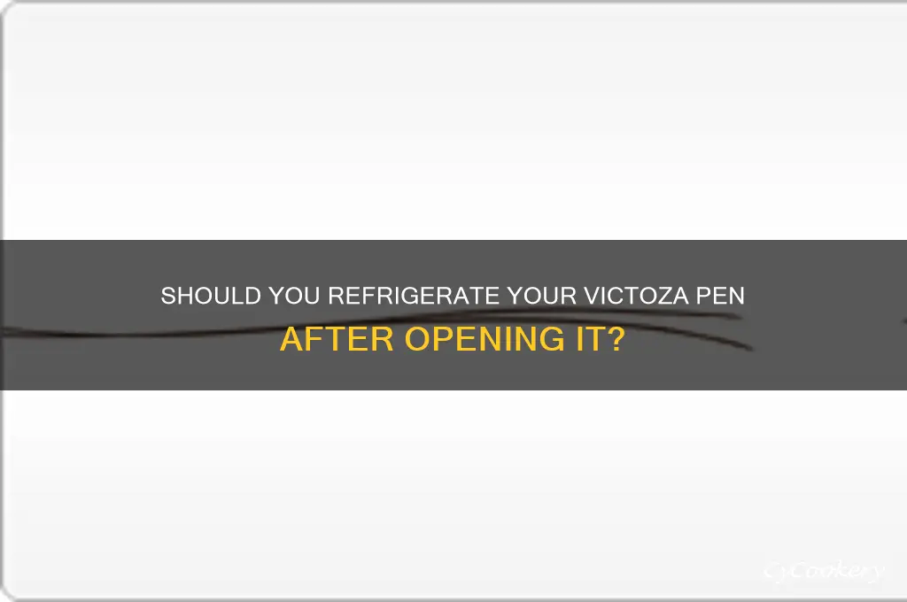 do you refrigerate victoza pen after using it