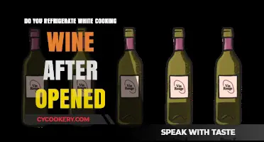 Refrigerating Opened White Cooking Wine: Essential Tips for Preservation