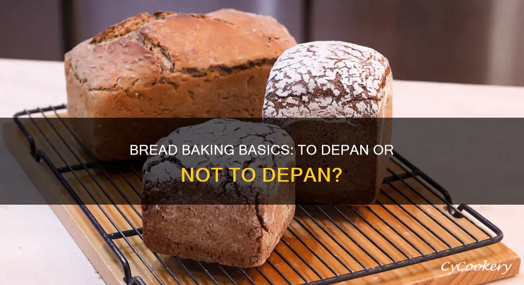 do you remove bread from pan after baking