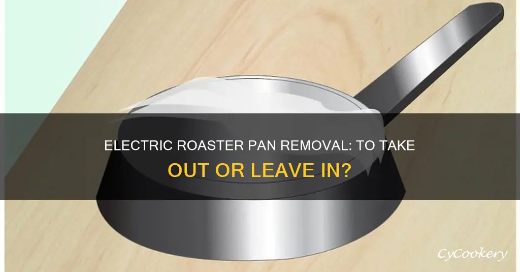 do you remove the pan from the electric raoster