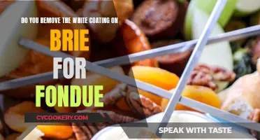 Should You Remove Brie's White Coating for Fondue?