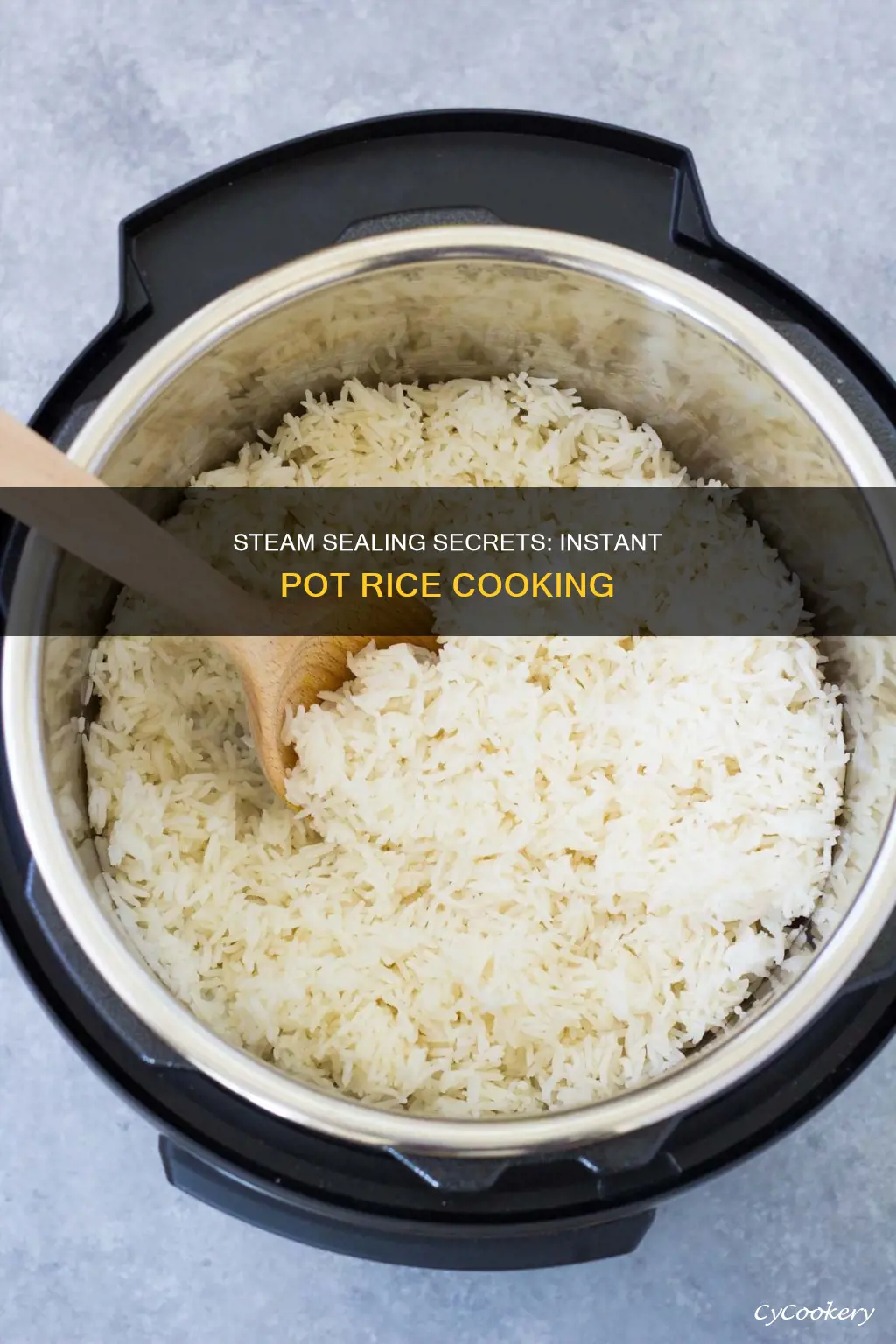 do you seal the steam with instant pot cooking rice