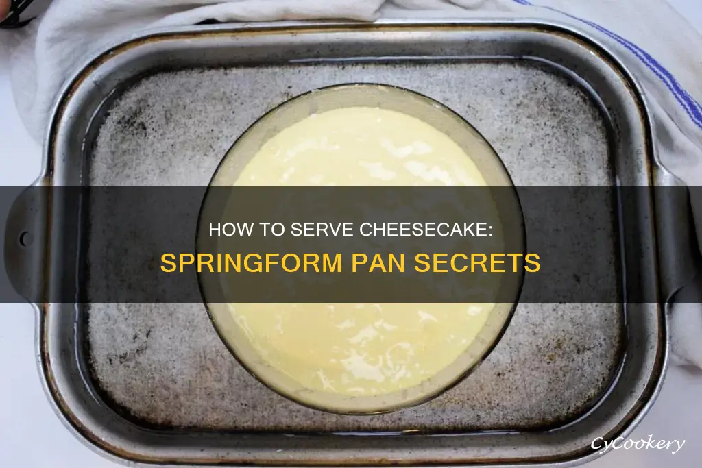 do you serve cheesecake from bottom of springform pan