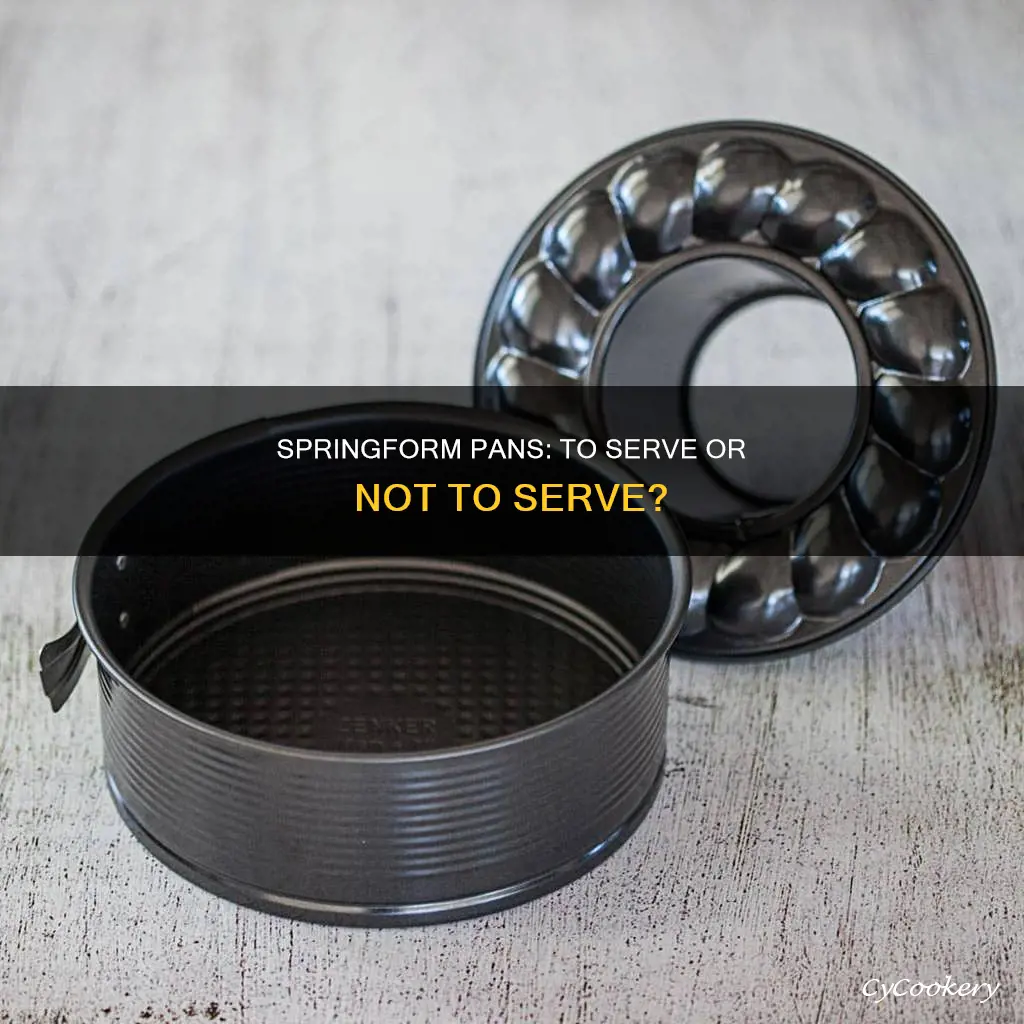 do you serve on springform pans