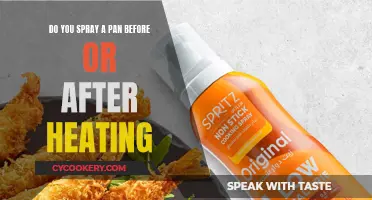 Spraying a Pan: Before or After Heating?