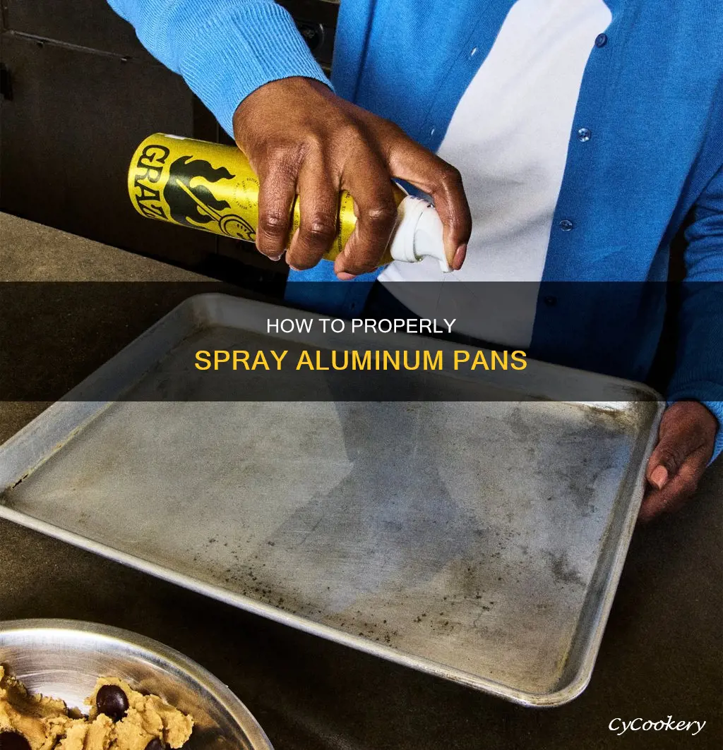 do you spray aluminum pans