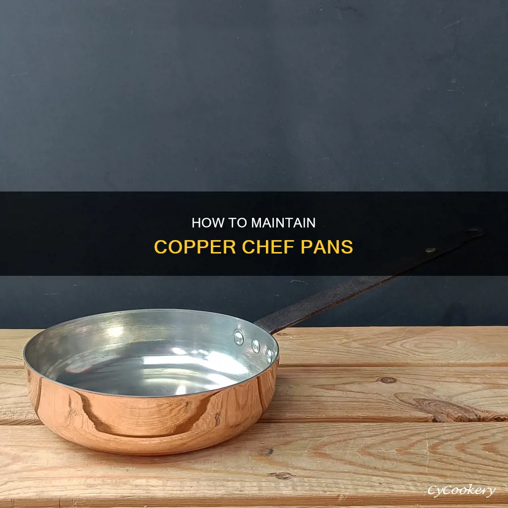 do you spray copper chef pans