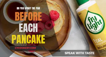 Spraying the Pan: The Perfect Pancake Hack