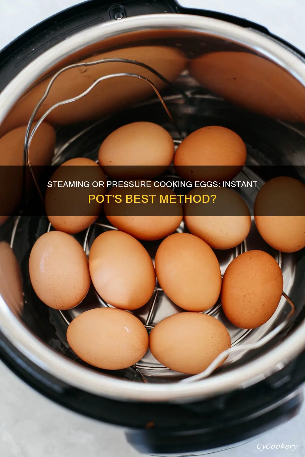 do you steam or pressure cook eggs in instant pot