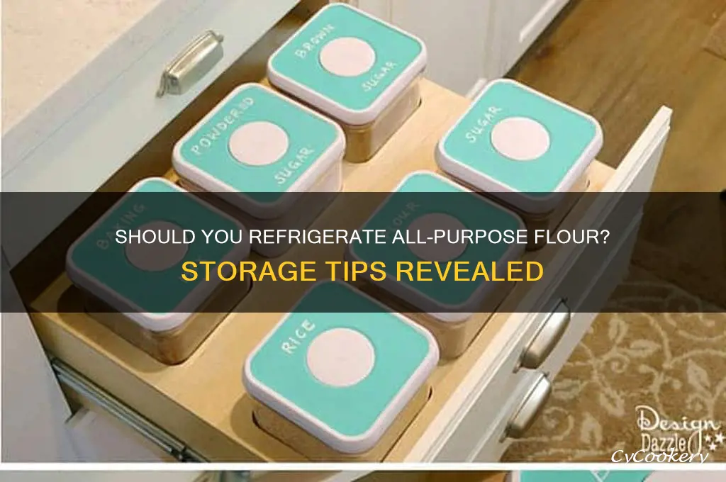 do you store all purpose flour in the refrigerator