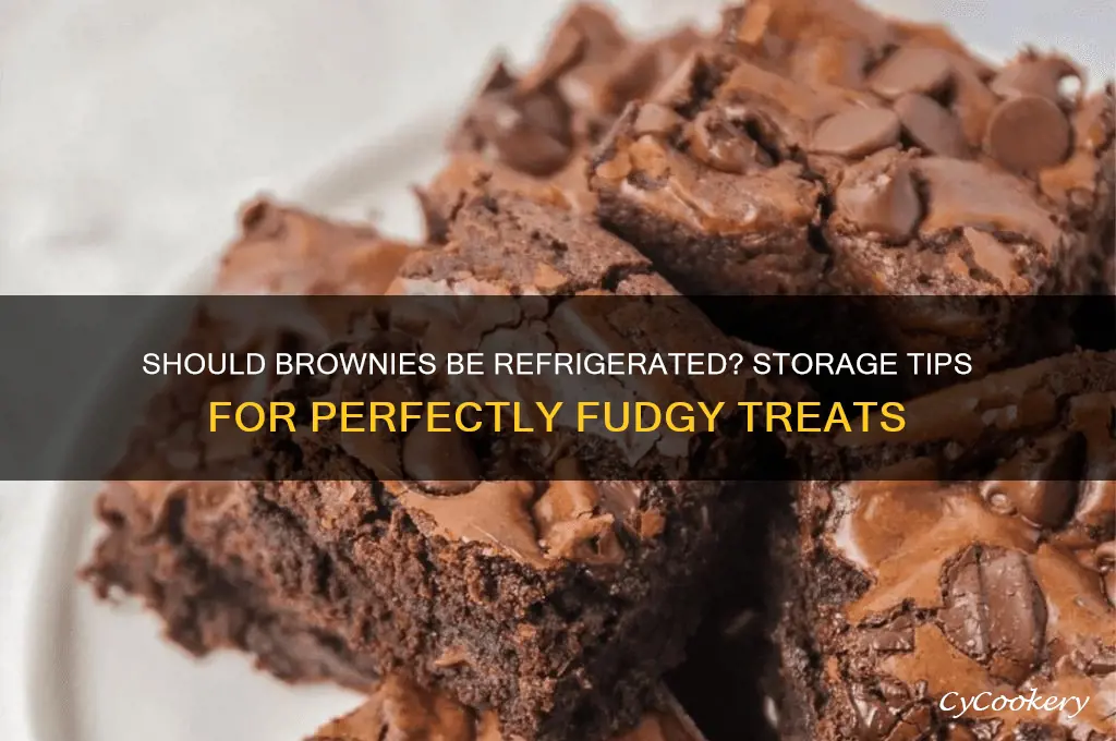 do you store brownies in the refrigerator