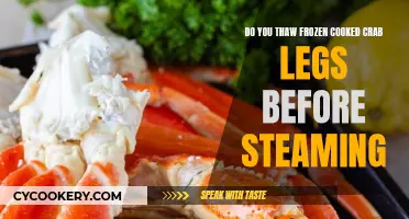 Steaming Crab Legs: To Thaw or Not?