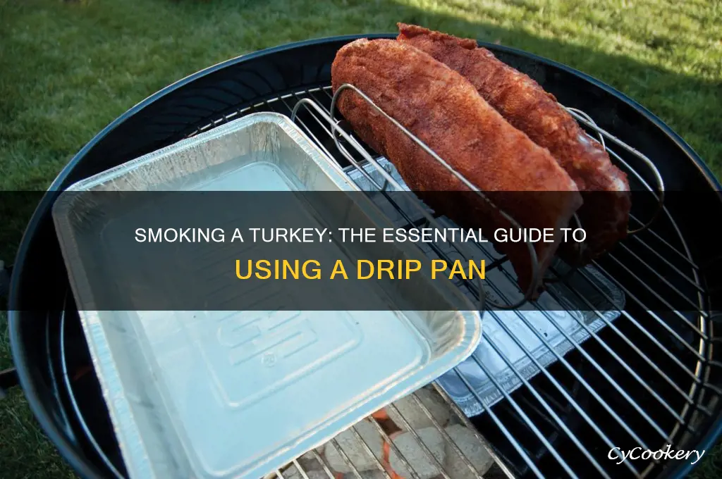 do you use a drip pan when smoking a turkey