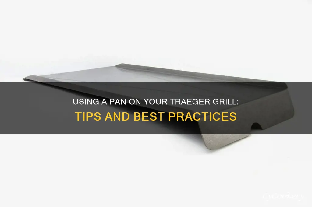 do you use a pan in a traeger grill
