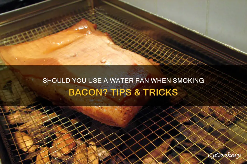 do you use a water pan when smoking bacon