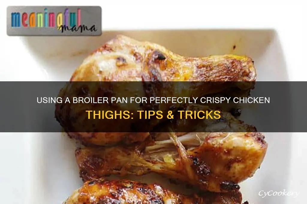 do you use broiler pan for chicken thighs