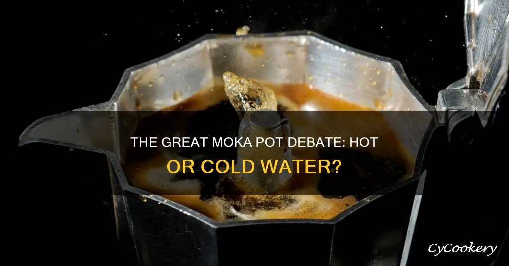 do you use hot or cold water in moka pot