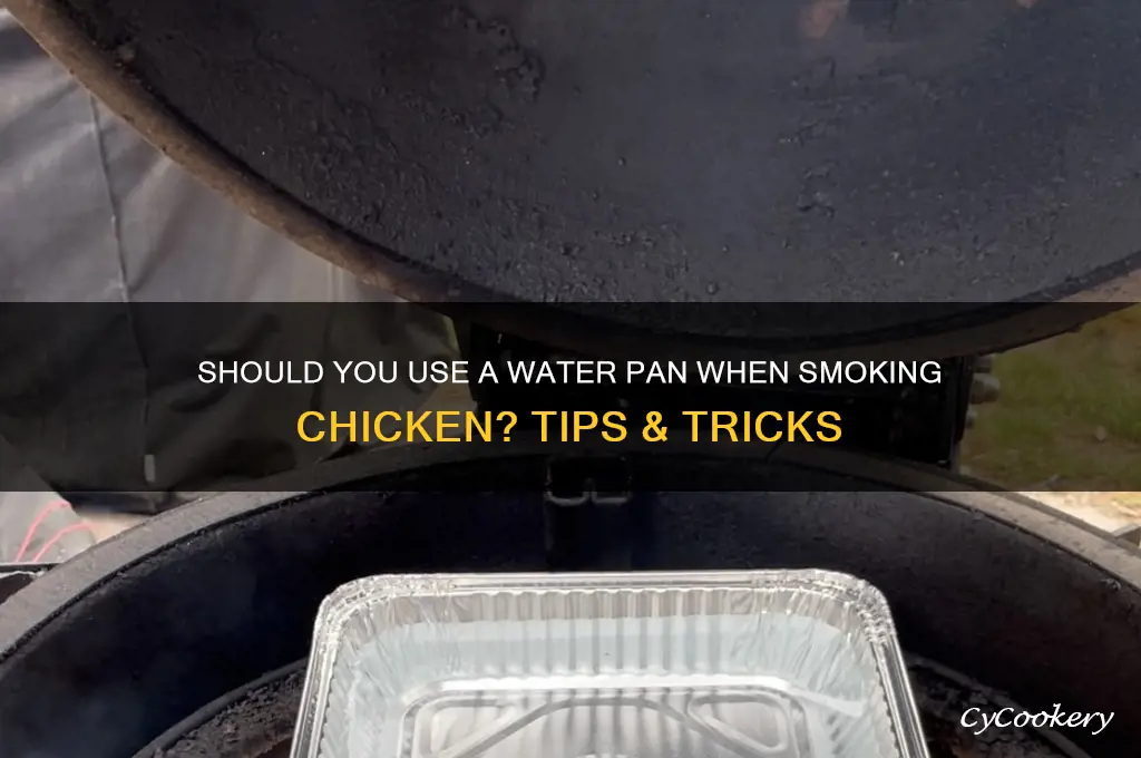 do you use water pan when smoking chicken