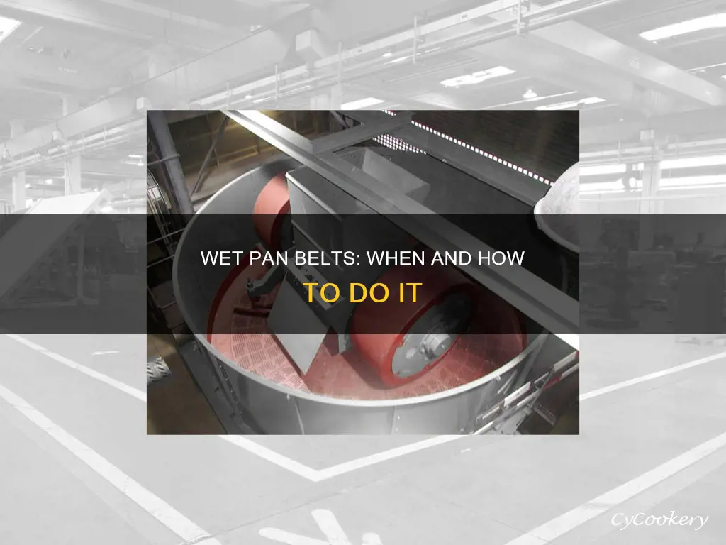 do you wet pan belts