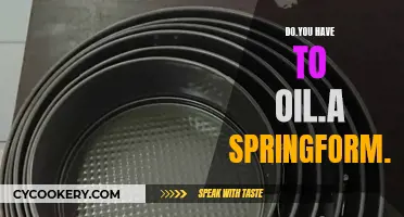 Springform Pan Maintenance: Oil or No Oil?