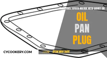 Oil Pan Plug: Does the 2005 Toyota Matrix Need a Gasket?