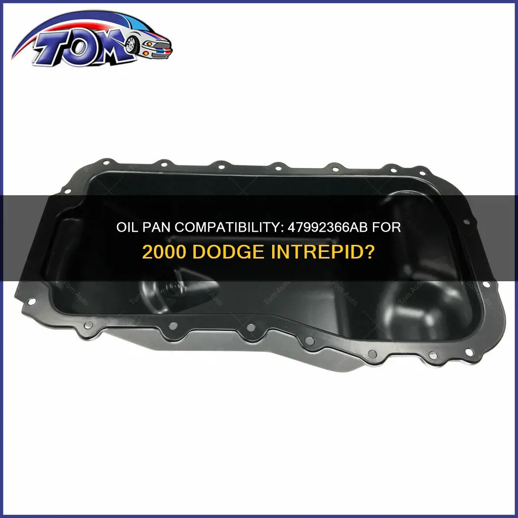 does 47992366ab oil pan fit 2000 dodge intrepid