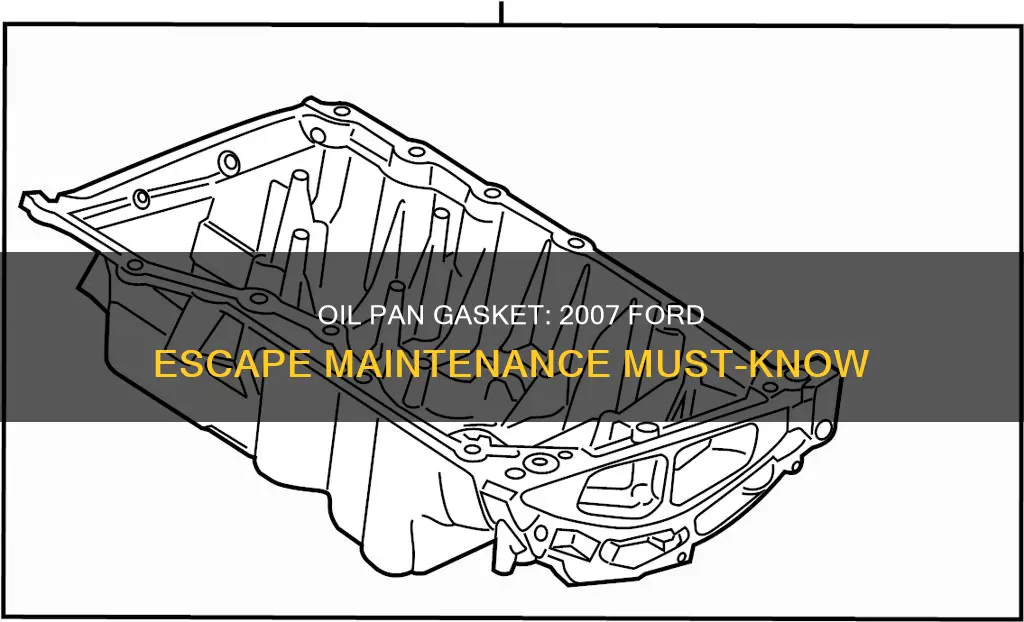 does a 07 ford escape have an oil pan gasket