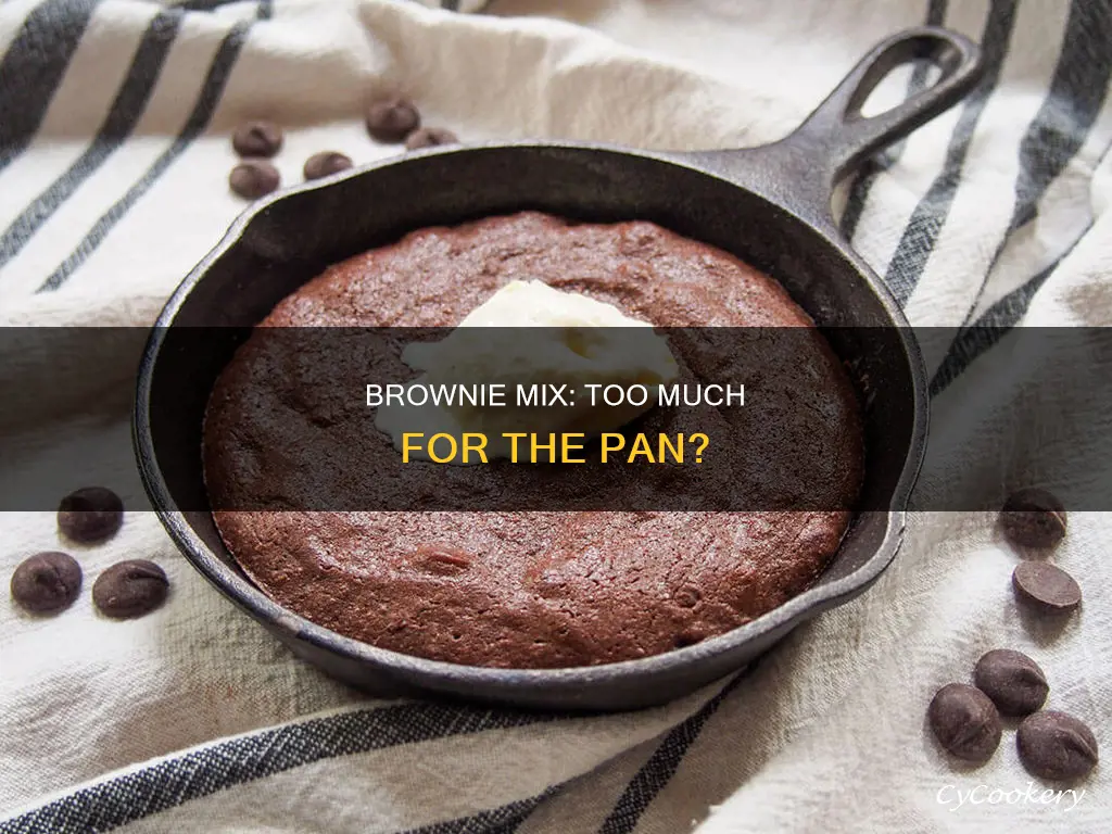 does a brownir mix fit in a brownie pan