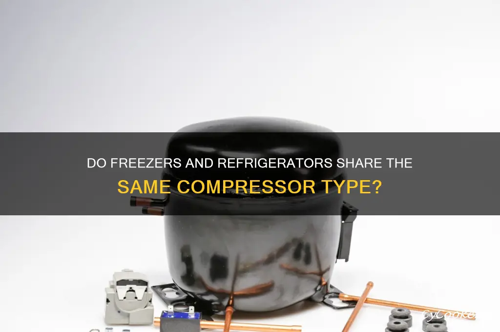 does a freezer and refrigerator have the same compressor