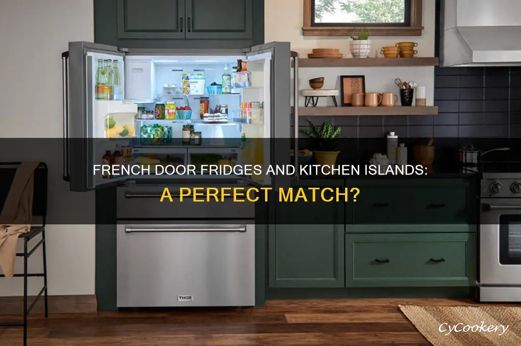 does a french door refrigerator work with an island