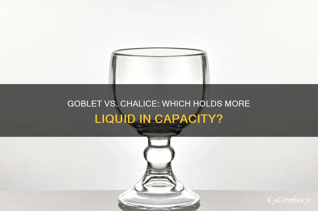 does a goblet hold more than a chalice