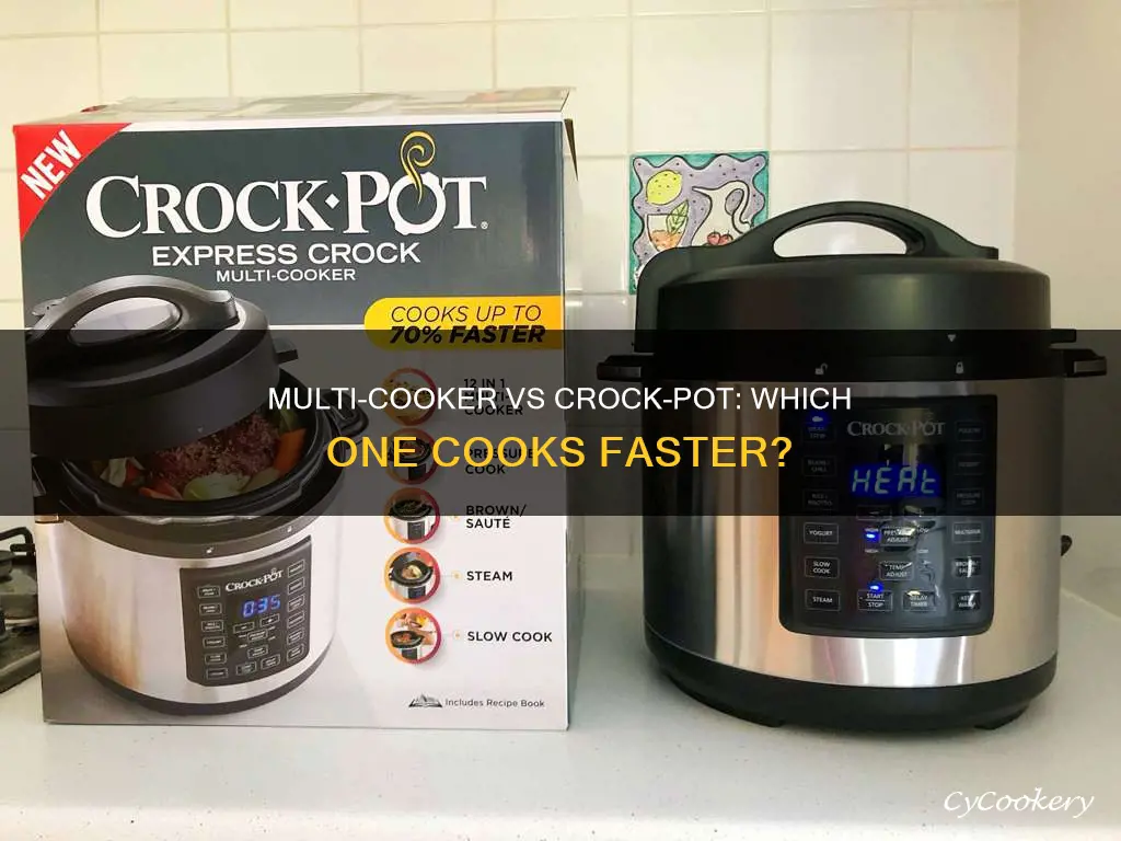 does a multi cooker ook faster than a crock pot