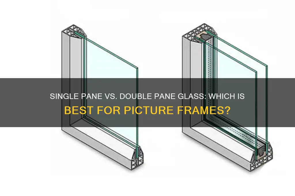 does a picture use double pane or single pane glass