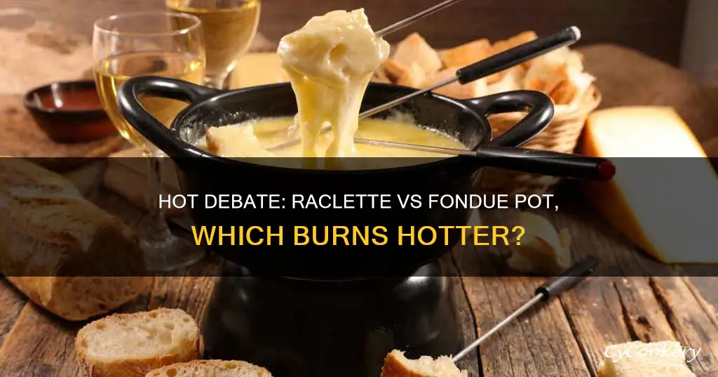 does a rce cooker burn hotter than a fondue pot