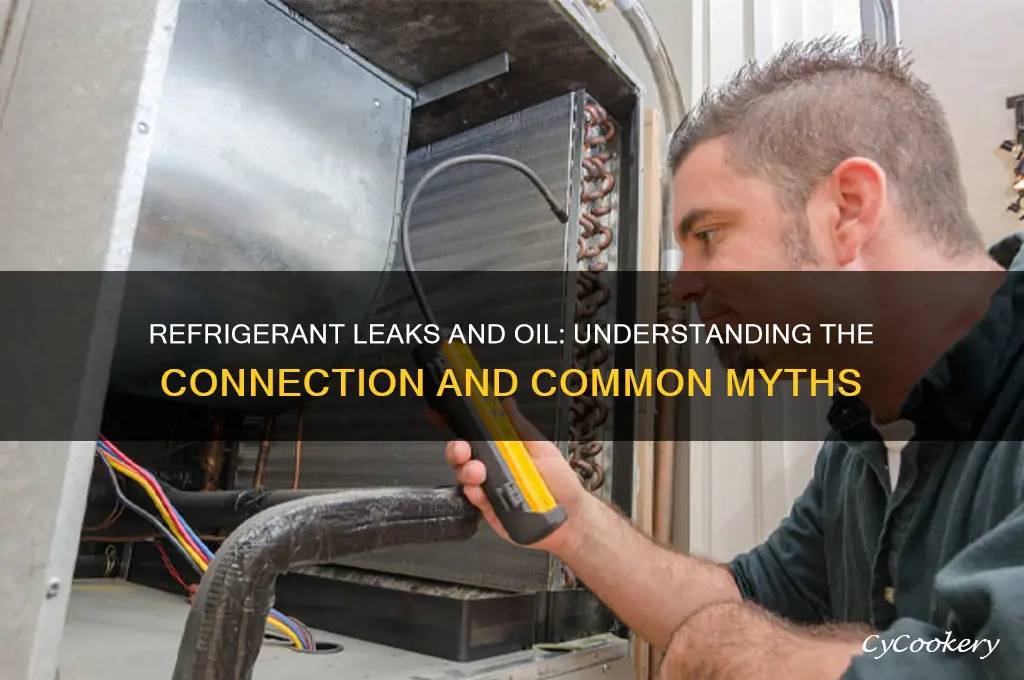 does a refrigerant leak always leak oil
