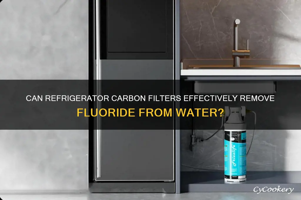 does a refrigerator carbon filter remove fluoride