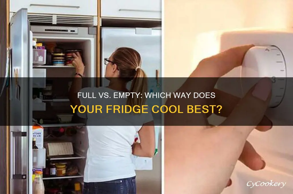 does a refrigerator cool better full or empty